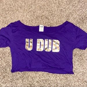 UW Huskies crop top